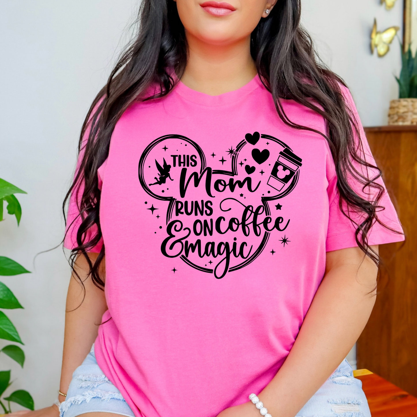 Mom Runs on Coffee and Magic SHIRT - Bella Canvas - MOTHER’S DAY SALE
