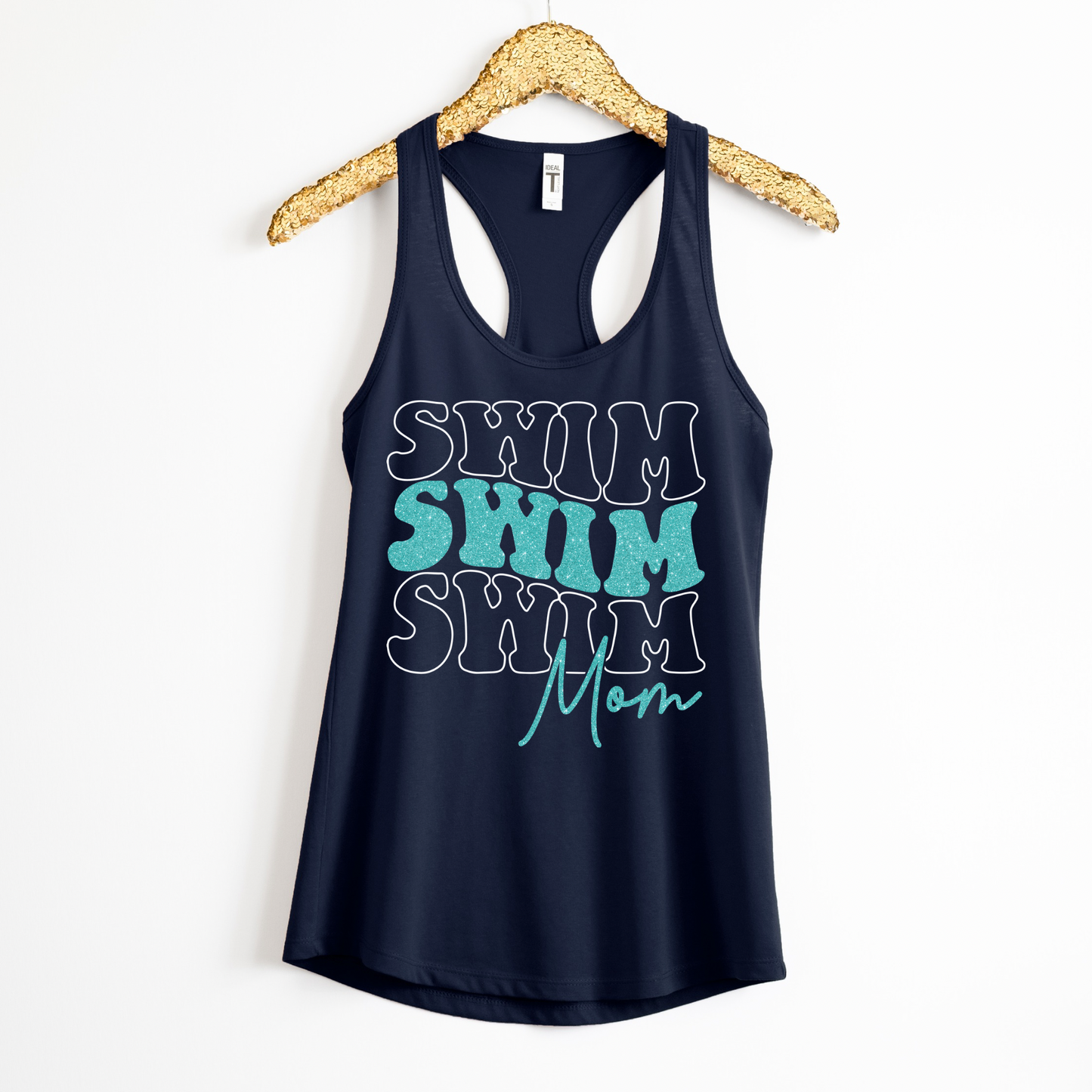 Swim Mom TANK TOP - Racer Back Next Level Tank - MOTHER’S DAY SALE