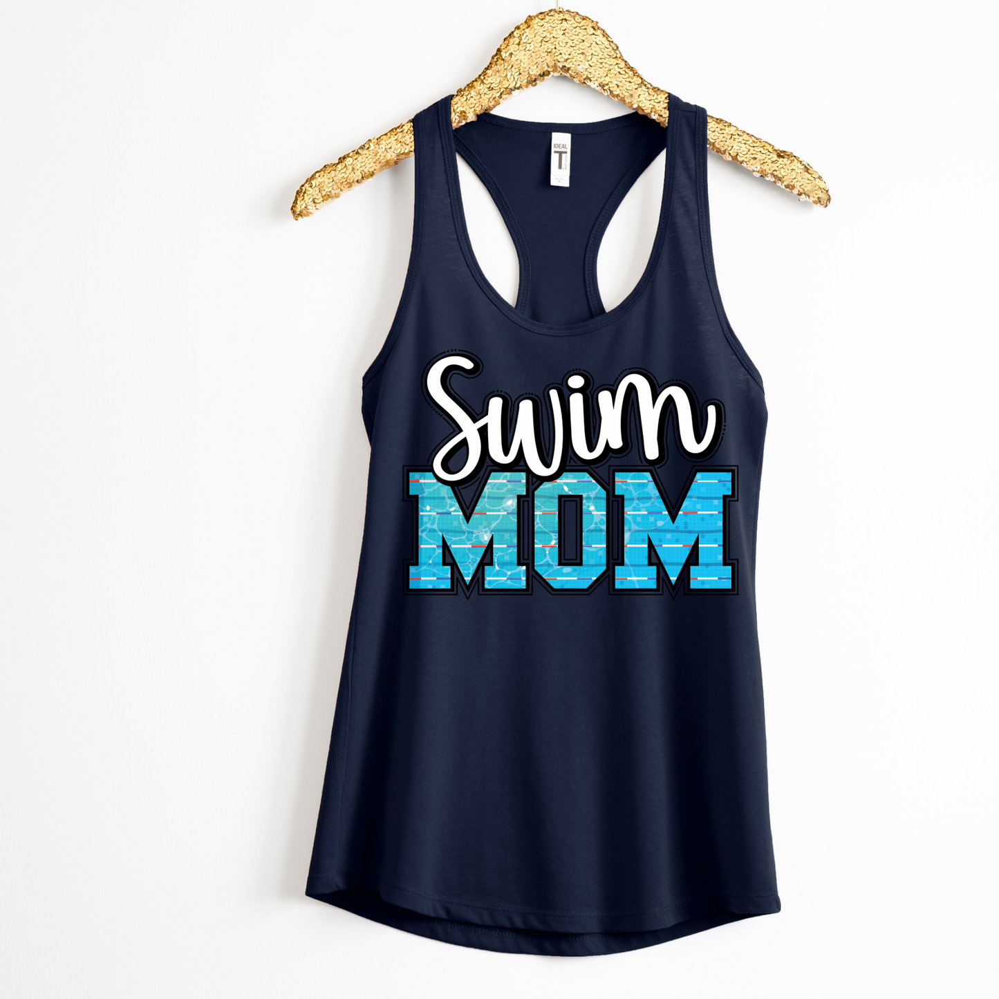 Swim Mom TANK TOP - Racer Back Next Level Tank - MOTHER’S DAY SALE