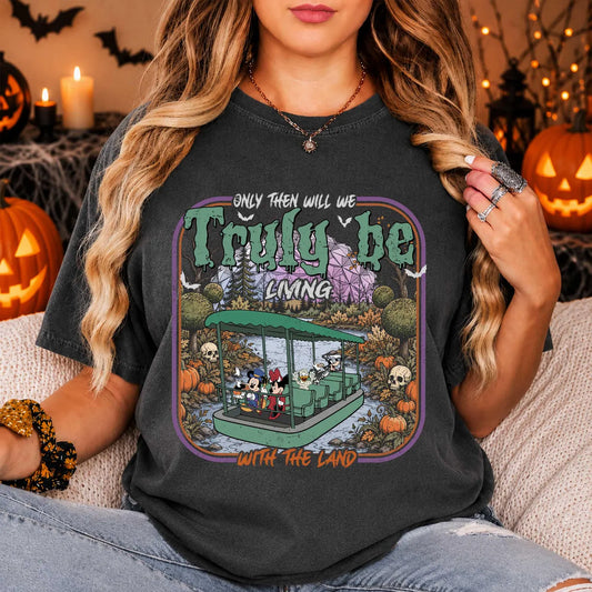 SPOOKY LIVING WITH THE LAND HALLOWEEN SHIRT  | Magical Theme Park Shirt & Tank | Adult Comfort Colors Tee