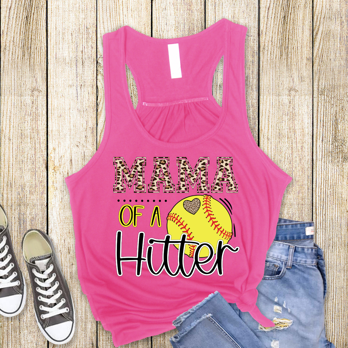 Softball Mama Racerback Tank Top | Softball Mom Tank | Next Level Tank for Sports Moms | Cute Game Day Tank | Summer Softball Outfit