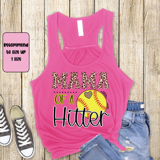 Softball Mama Racerback Tank Top | Softball Mom Tank | Next Level Tank for Sports Moms | Cute Game Day Tank | Summer Softball Outfit