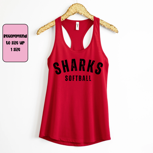 Custom Softball Racerback Tank Top | Softball Mom Tank | Next Level Tank for Sports Moms | Cute Game Day Tank | Summer Softball Outfit