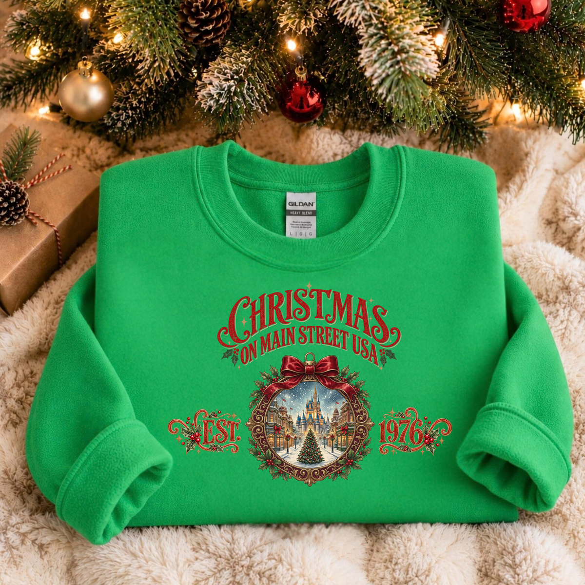 Christmas on Main Street | Magical Park Christmas Crewneck Sweatshirt