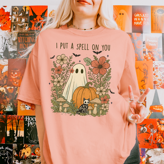 Boho Ghost Halloween Shirt Comfort Colors