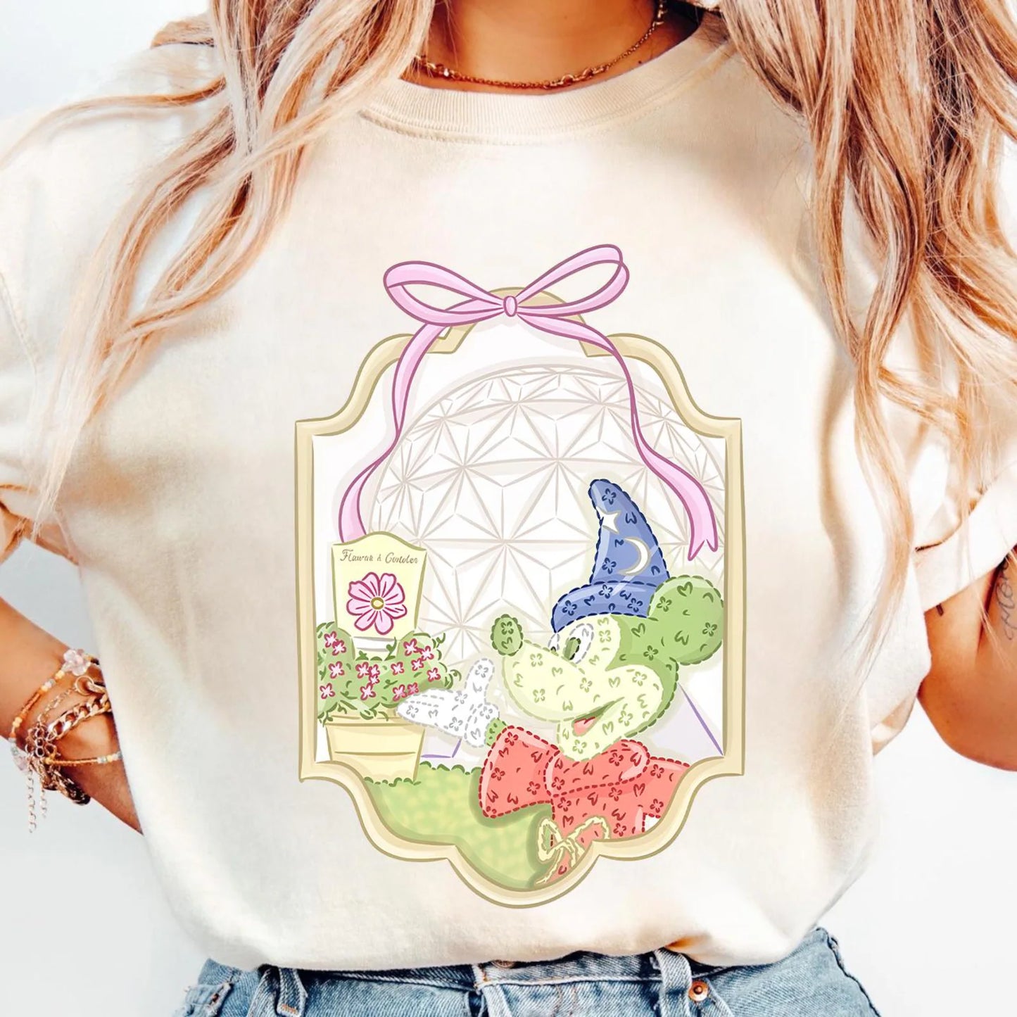 FLOWER AND GARDEN SHIRT - mickey