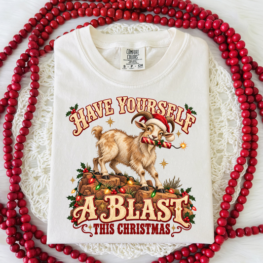 Thunder Mountain Goat Christmas Shirt | Theme Park Christmas Shirt