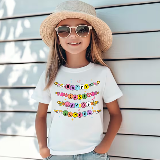 Last Day of School Shirt for Girls | Cute Kids End of School Tee | Summer Break Shirt | Girls Graphic T-Shirt | Last Day Outfit