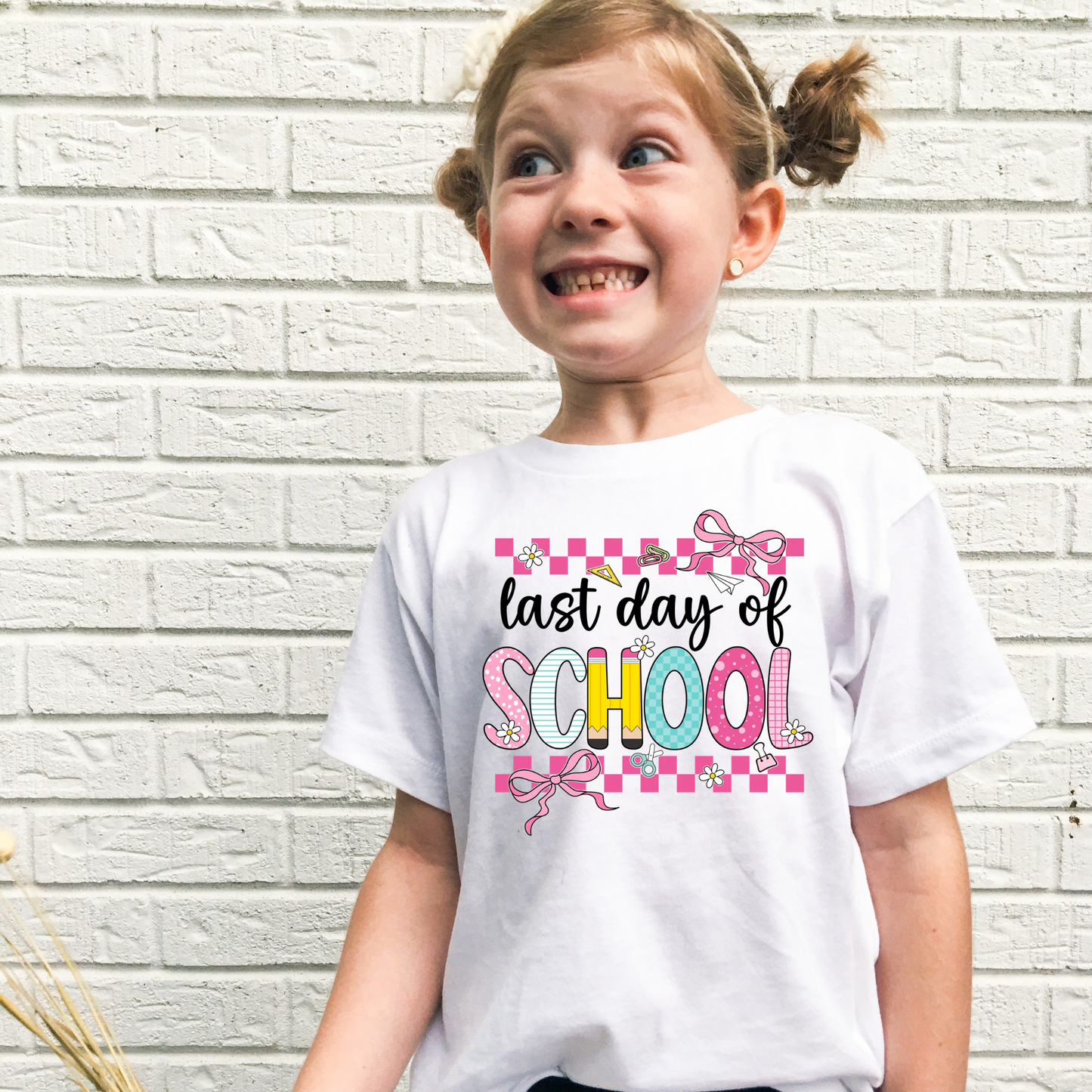 Last Day of School Shirt for Girls | Cute Kids End of School Tee | Summer Break Shirt | Girls Graphic T-Shirt | Last Day Outfit