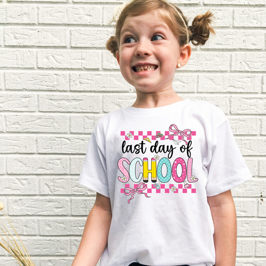 Last Day of School Shirt for Girls | Cute Kids End of School Tee | Summer Break Shirt | Girls Graphic T-Shirt | Last Day Outfit