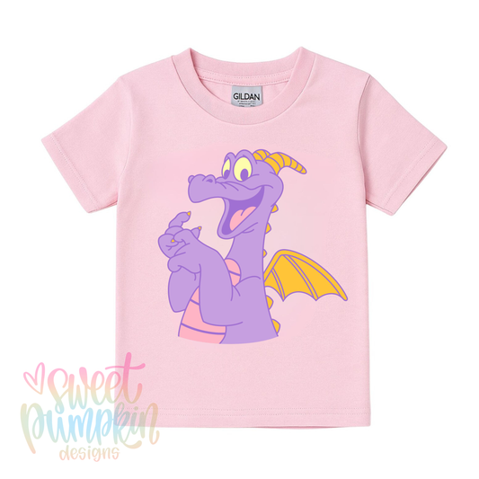 PURPLE FIGGY DRAGON Magical Theme Park Kids Shirt | Toddler & Youth Sizes