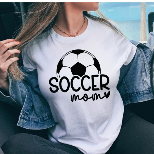 Soccer Mom Shirt Bella Canvas, Cute Soccer Game Day Tee for Moms, Comfortable Sports Mom Outfit