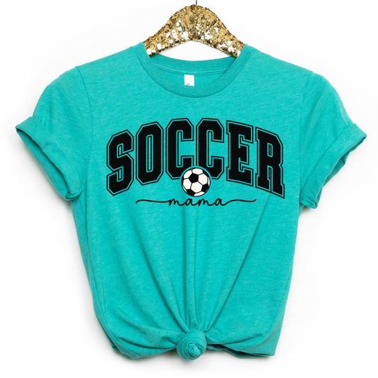 Soccer Mom Shirt Bella Canvas, Cute Soccer Game Day Tee for Moms, Comfortable Sports Mom Outfit