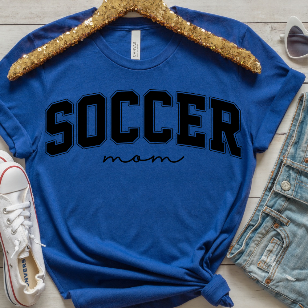 Soccer Mom Shirt Bella Canvas, Cute Soccer Game Day Tee for Moms, Comfortable Sports Mom Outfit