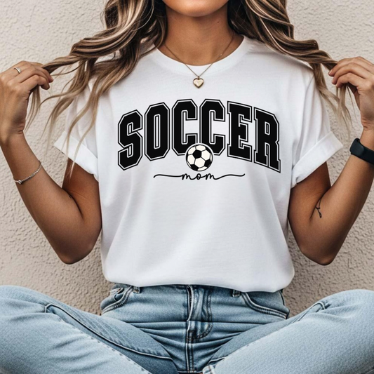 Soccer Mom Shirt Bella Canvas, Cute Soccer Game Day Tee for Moms, Comfortable Sports Mom Outfit