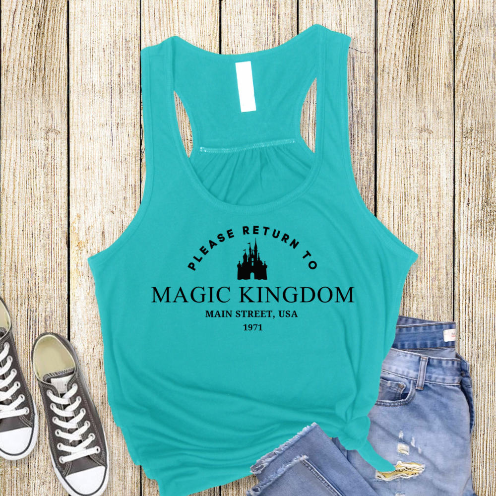 RETURN TO MK | Magical Park Day Racerback Tank for Women | Lightweight Next Level Tank