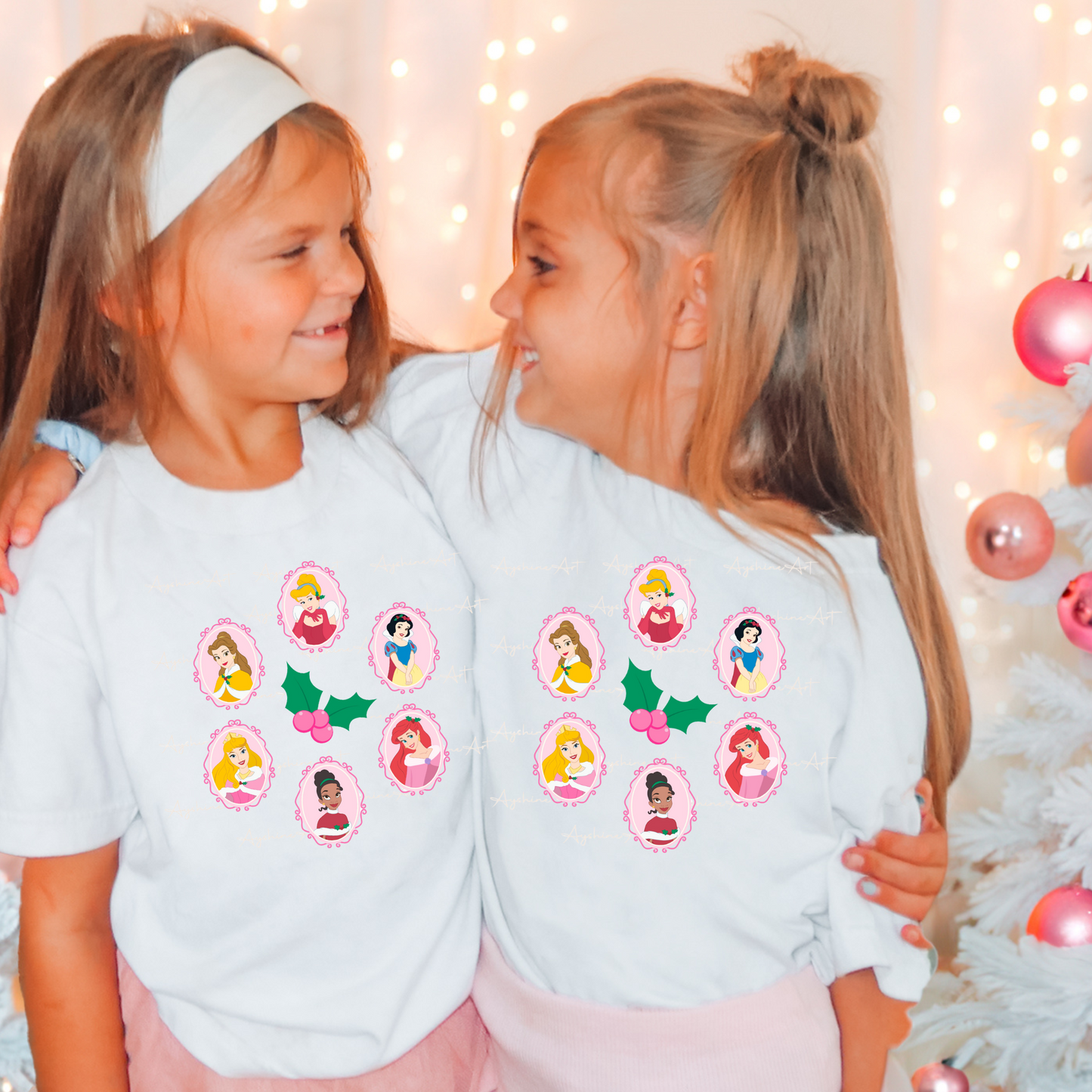 Christmas Coquette Princess Shirt for Girls