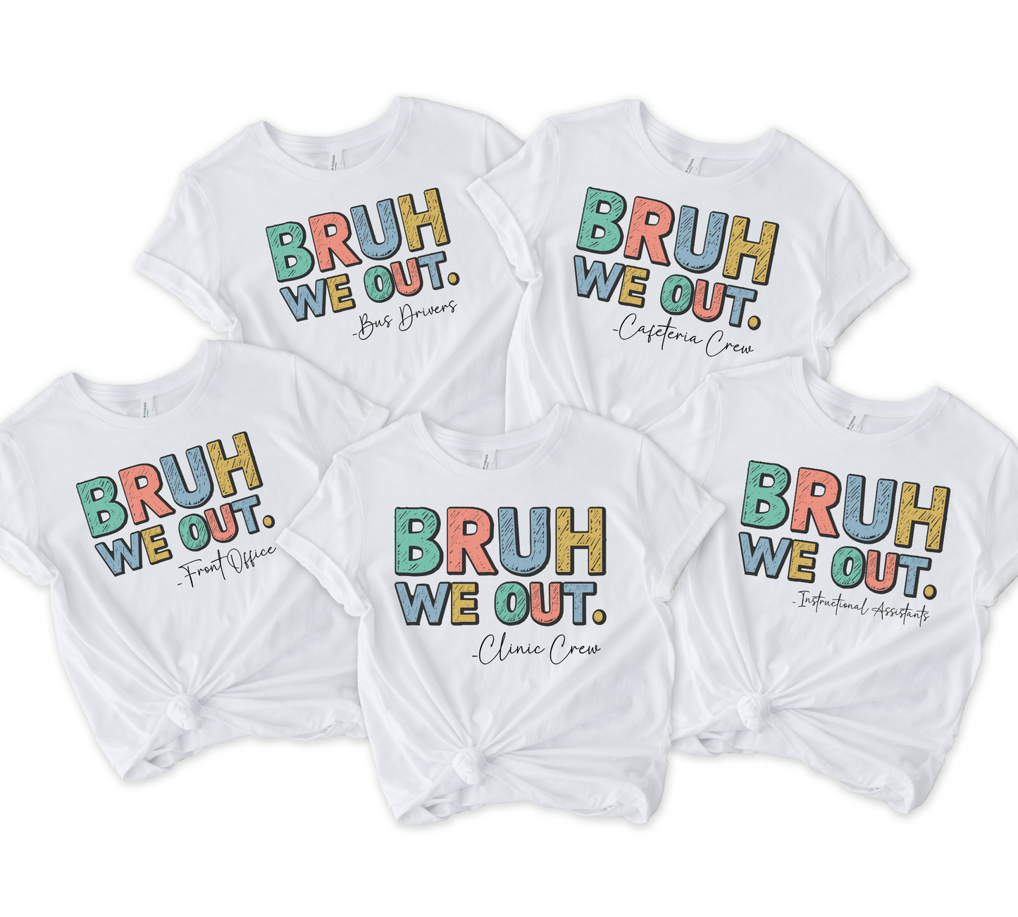 Custom School Staff Last Day of School Shirt | Personalized Teacher Team Tee | Bella Canvas Staff Shirt | End of School Year Shirt