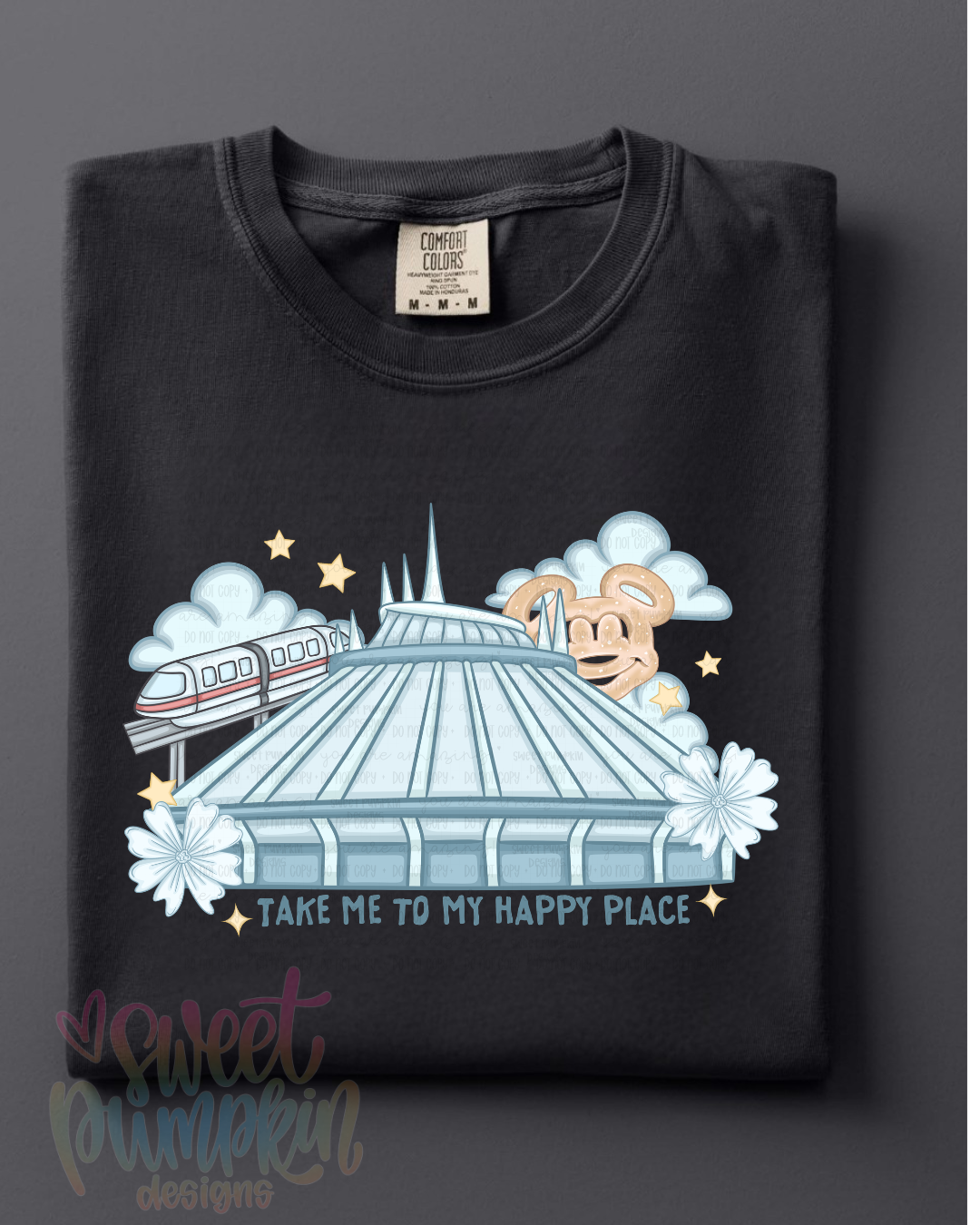 HAPPY PLACE SPACE MTN | Magical Theme Park Shirt & Tank | Adult Comfort Colors Tee