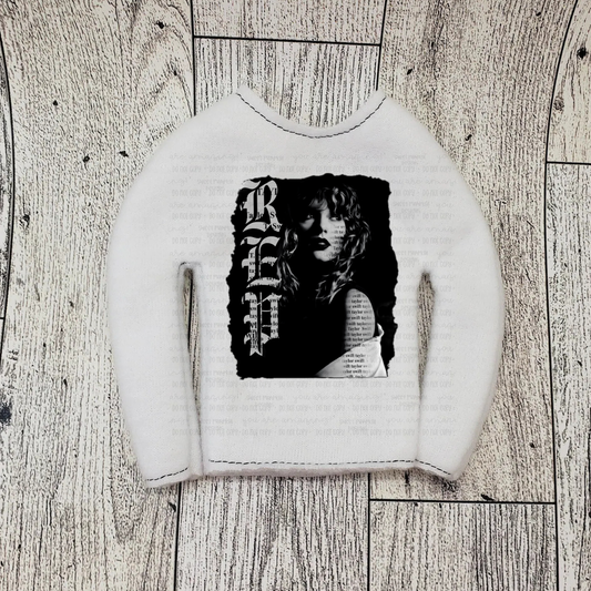 elf sweater for 12" doll - design 5