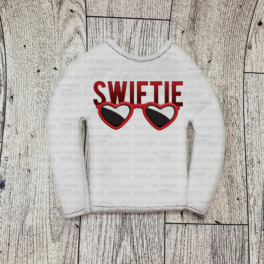 elf sweater for 12" doll - design 6