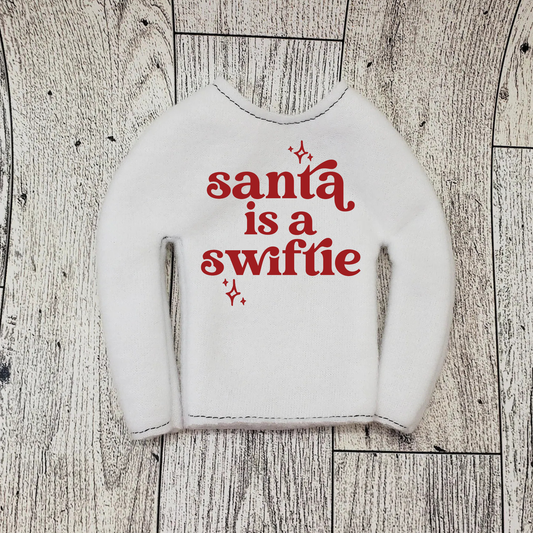 elf sweater for 12" doll - design 7