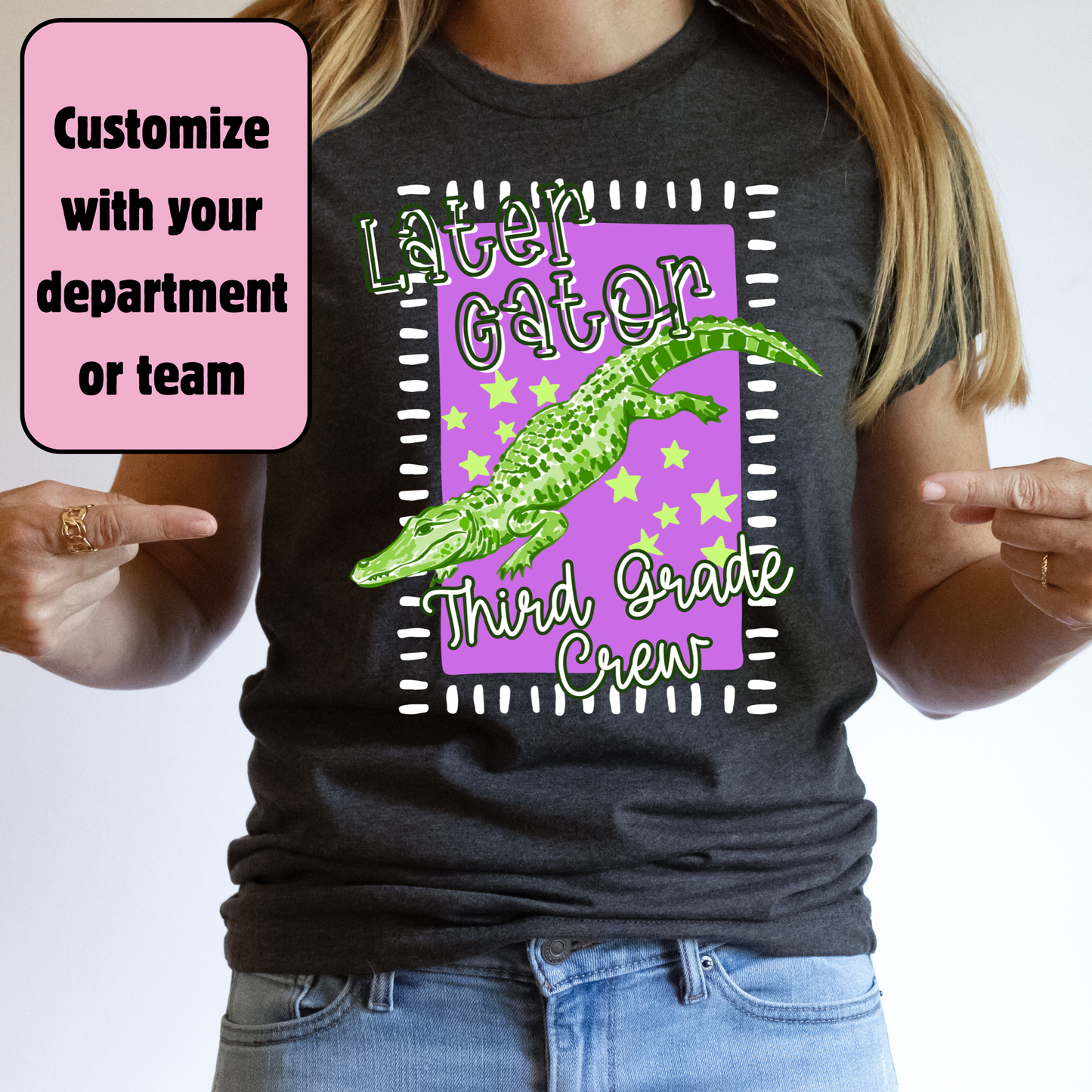 Custom Later Alligator School Staff Last Day of School Shirt | Personalized Teacher Team Tee | Bella Canvas Staff Shirt | End of School Year Shirt