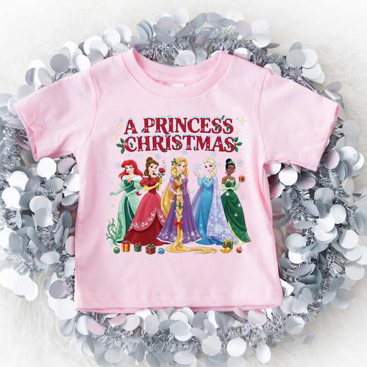 Princess Christmas Shirt for Girls