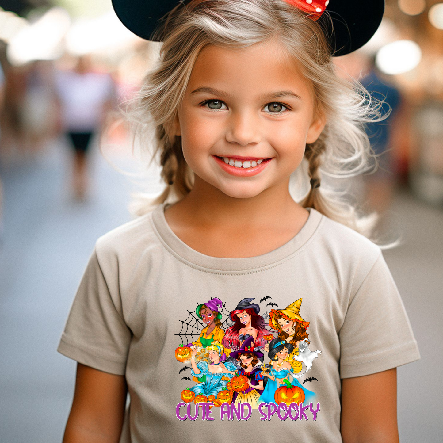 Halloween Princesses Cute & Spooky Magical Theme Park Halloween Kids Shirt | Toddler & Youth Sizes