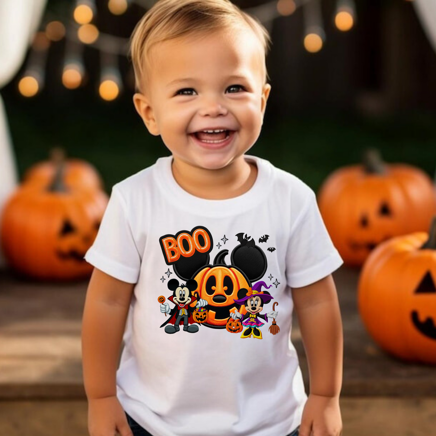 Halloween Boo Mouse Magical Theme Park Halloween Kids Shirt | Toddler & Youth Sizes
