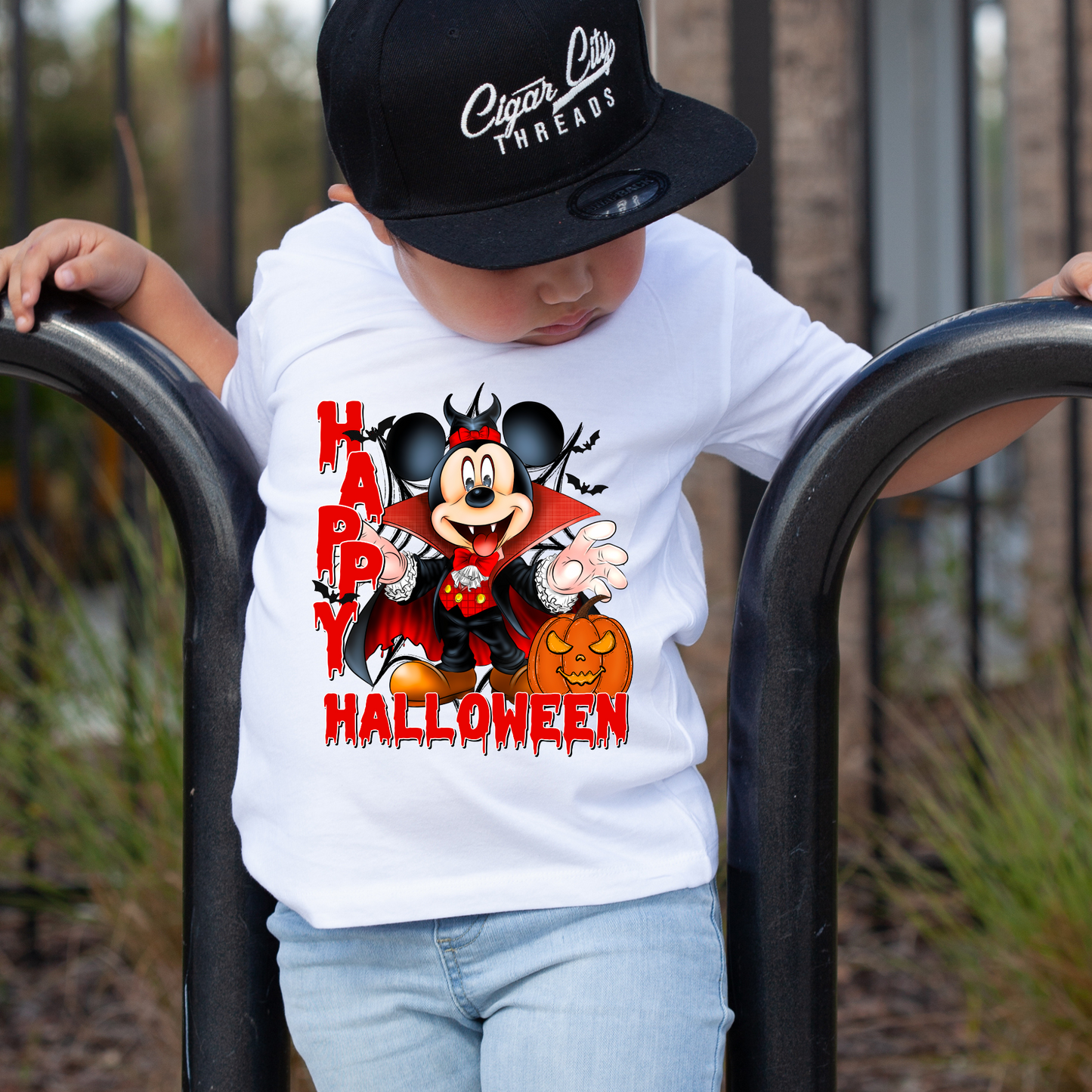 Halloween Vampire Mouse Magical Theme Park Halloween Kids Shirt | Toddler & Youth Sizes