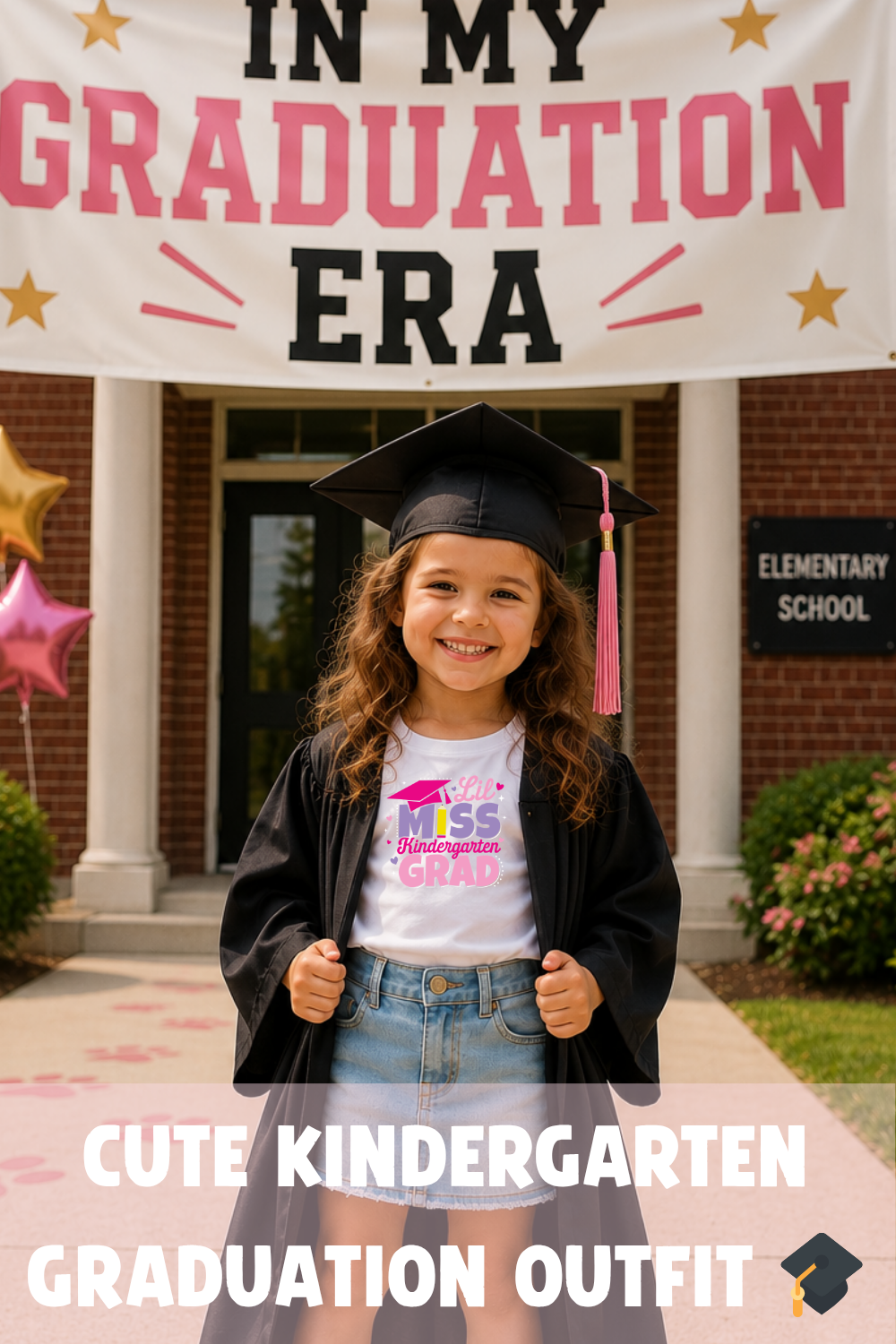 Kindergarten Graduation Shirt for Girls | Cute Girls Graduation Tee | Last Day of School Shirt | Kindergarten Graduate Outfit