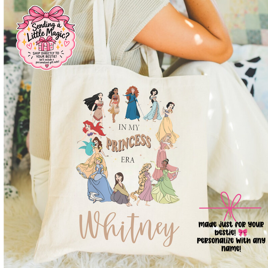 Personalized Princess Era Tote Bag | Custom Name Magical Princess Gift