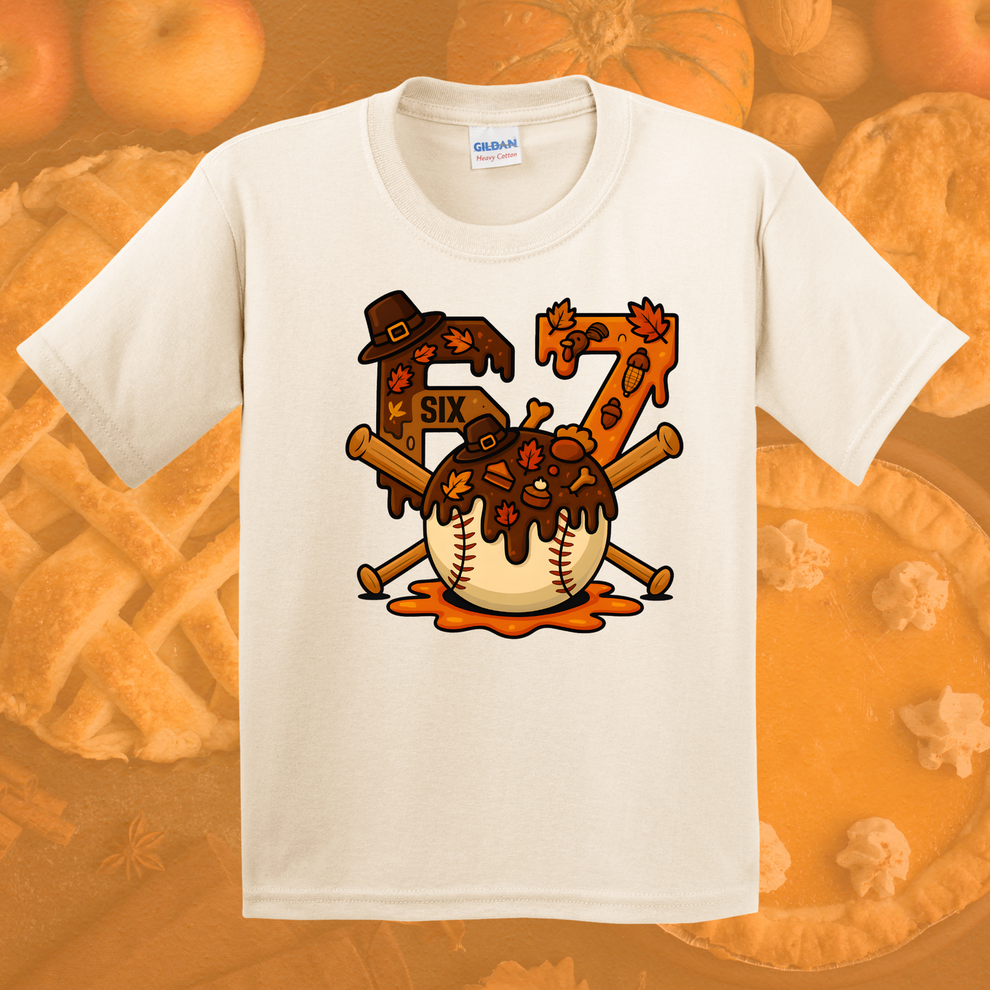 Thanksgiving 67 Baseball Shirt for Boys | Kids Fall Baseball Shirt | Funny Turkey Thanksgiving Shirt | Boys Long Sleeve or Short Sleeve Tee