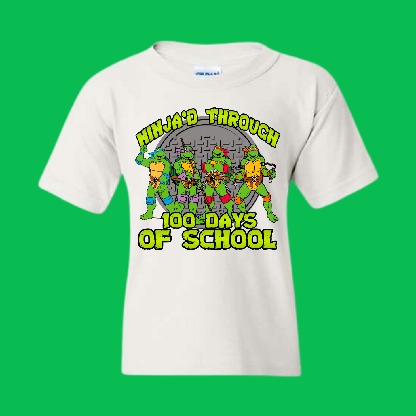 100 Days of School Shirt Turtles