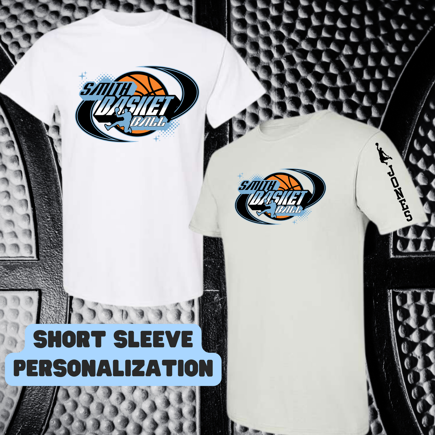 PERSONALIZED Smith Basketball Design 16 - FRONT & BACK/SLEEVE
