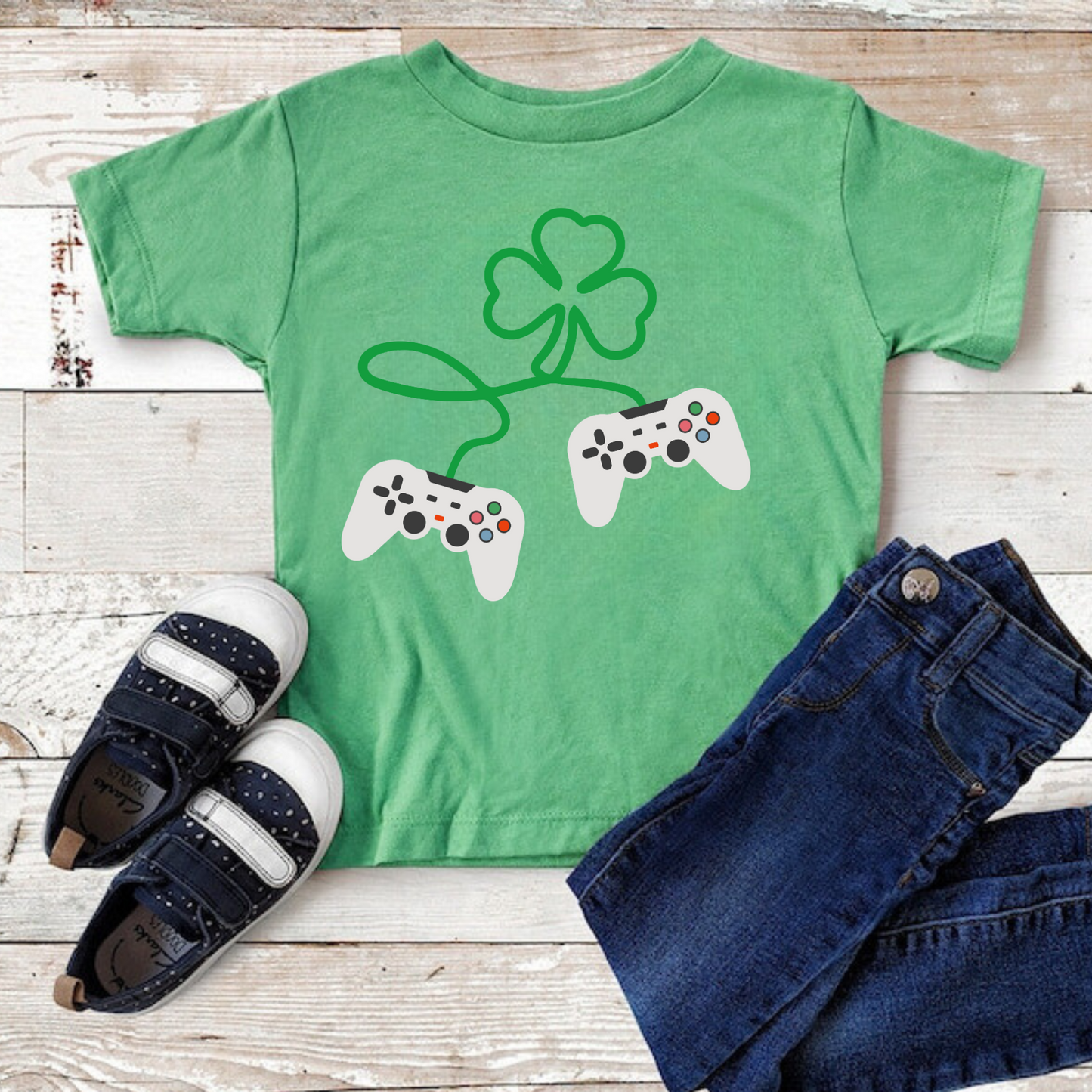 St. Patrick's Day Video Game Shirt for Boys
