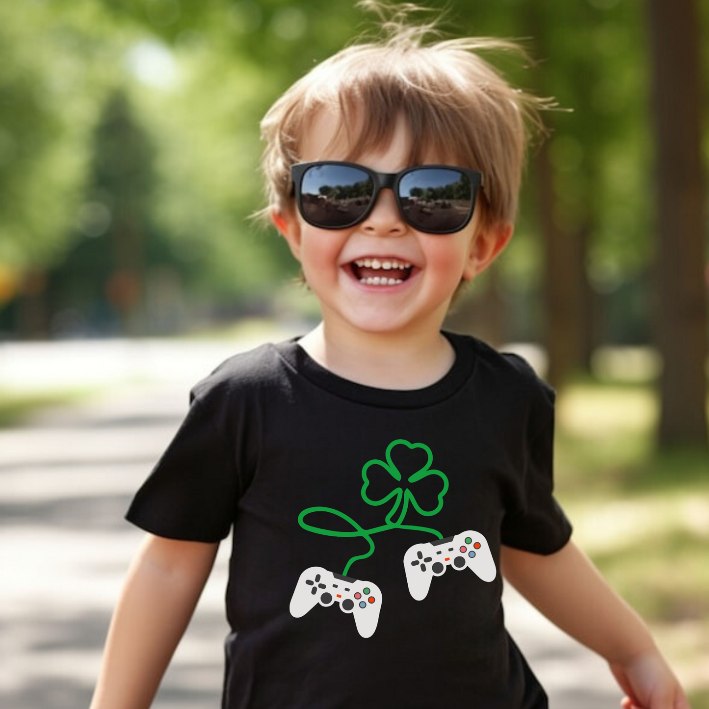 St. Patrick's Day Video Game Shirt for Boys