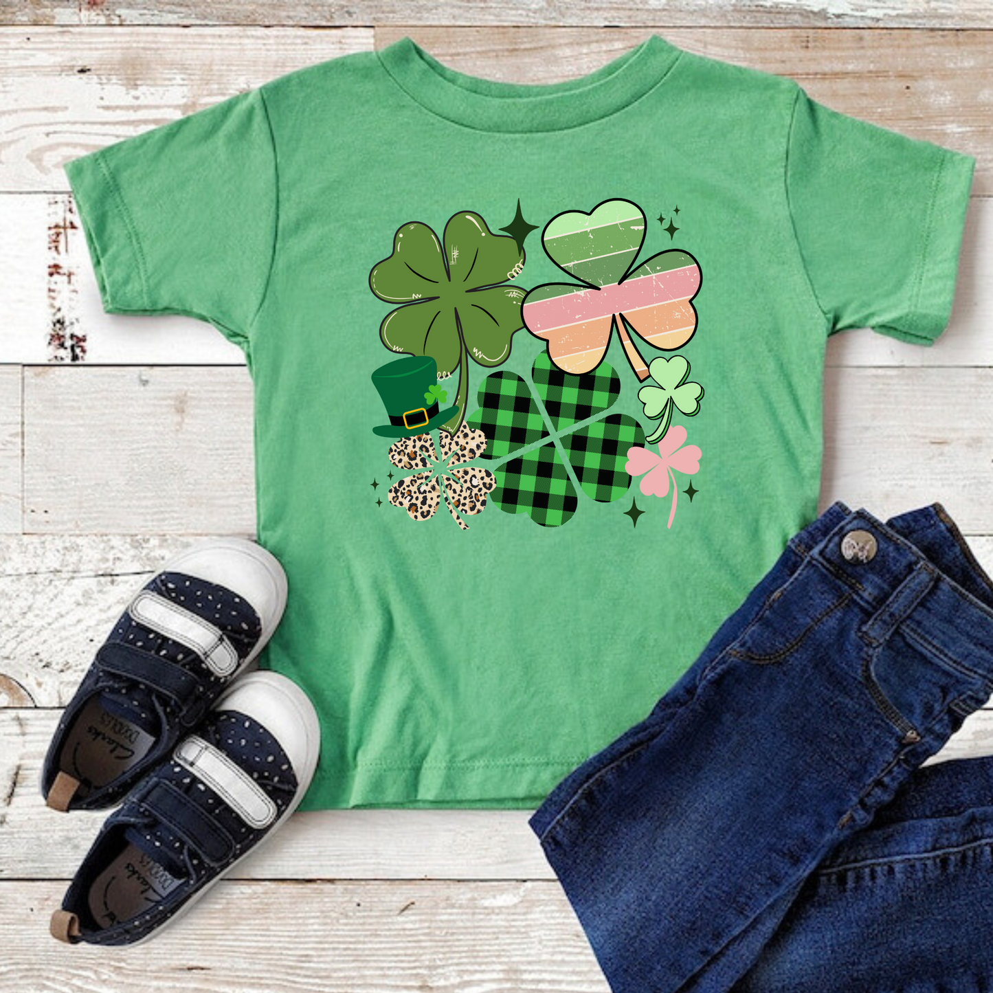 Shamrock St. Patrick's Day Shirt for Girls
