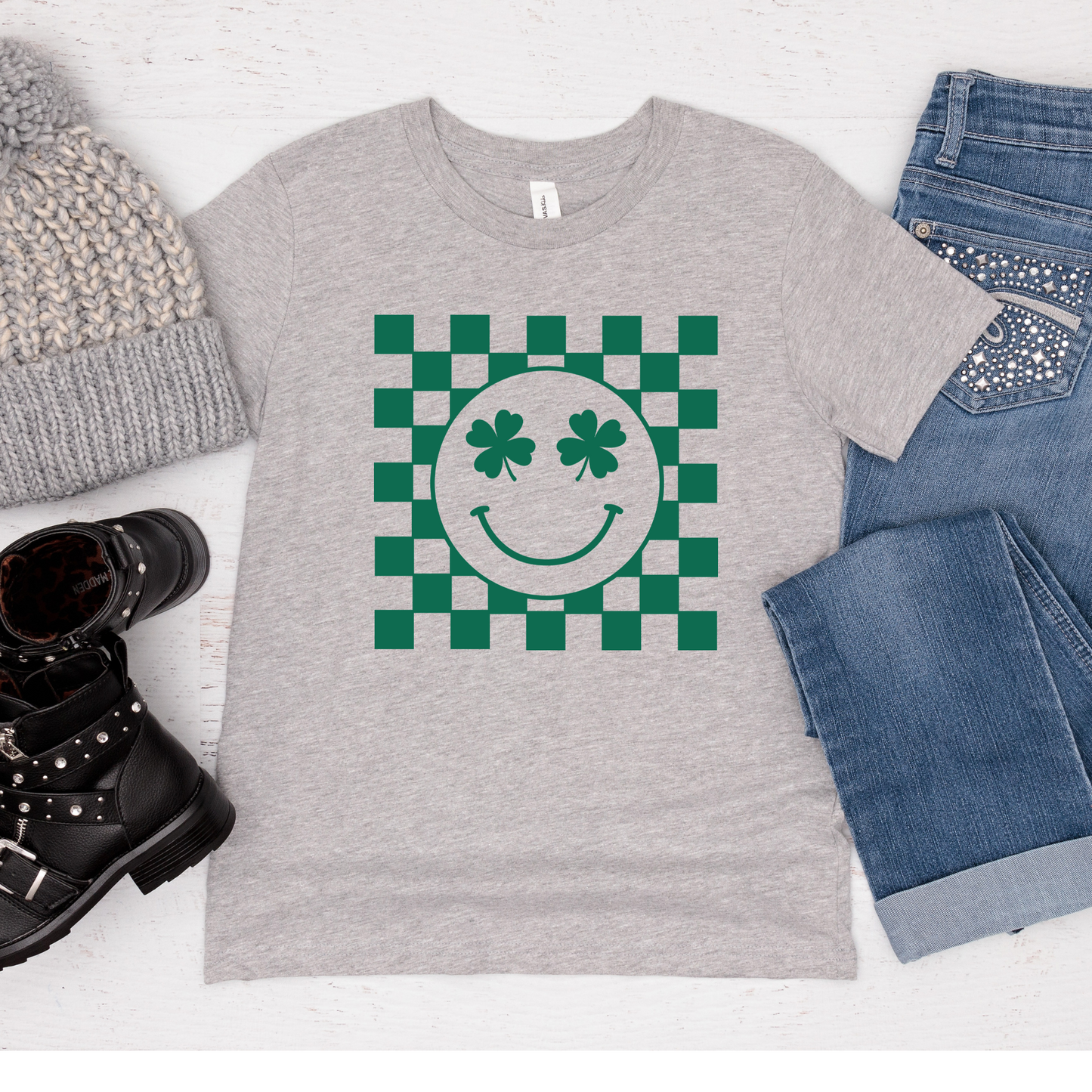 St. Patrick's Day Smiley Shirt for Kids