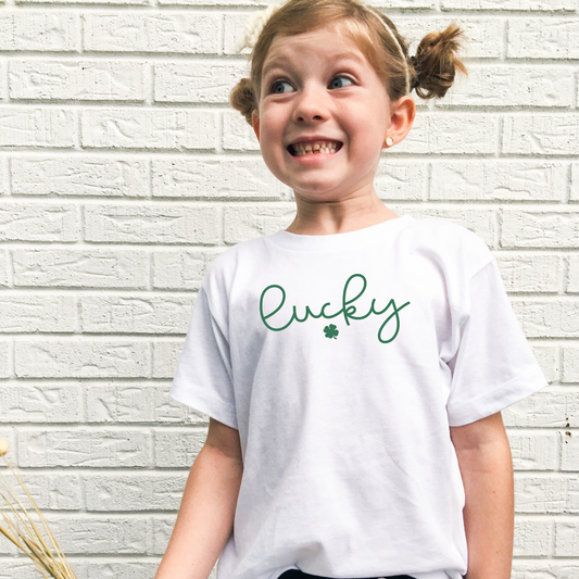 Lucky St. Patrick's Day Shirt for Girls