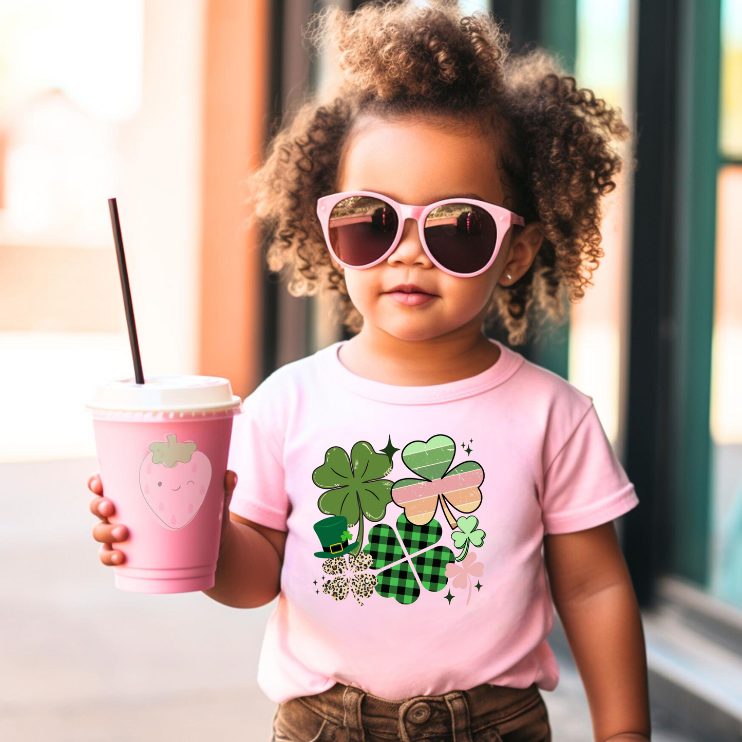 Shamrock St. Patrick's Day Shirt for Girls