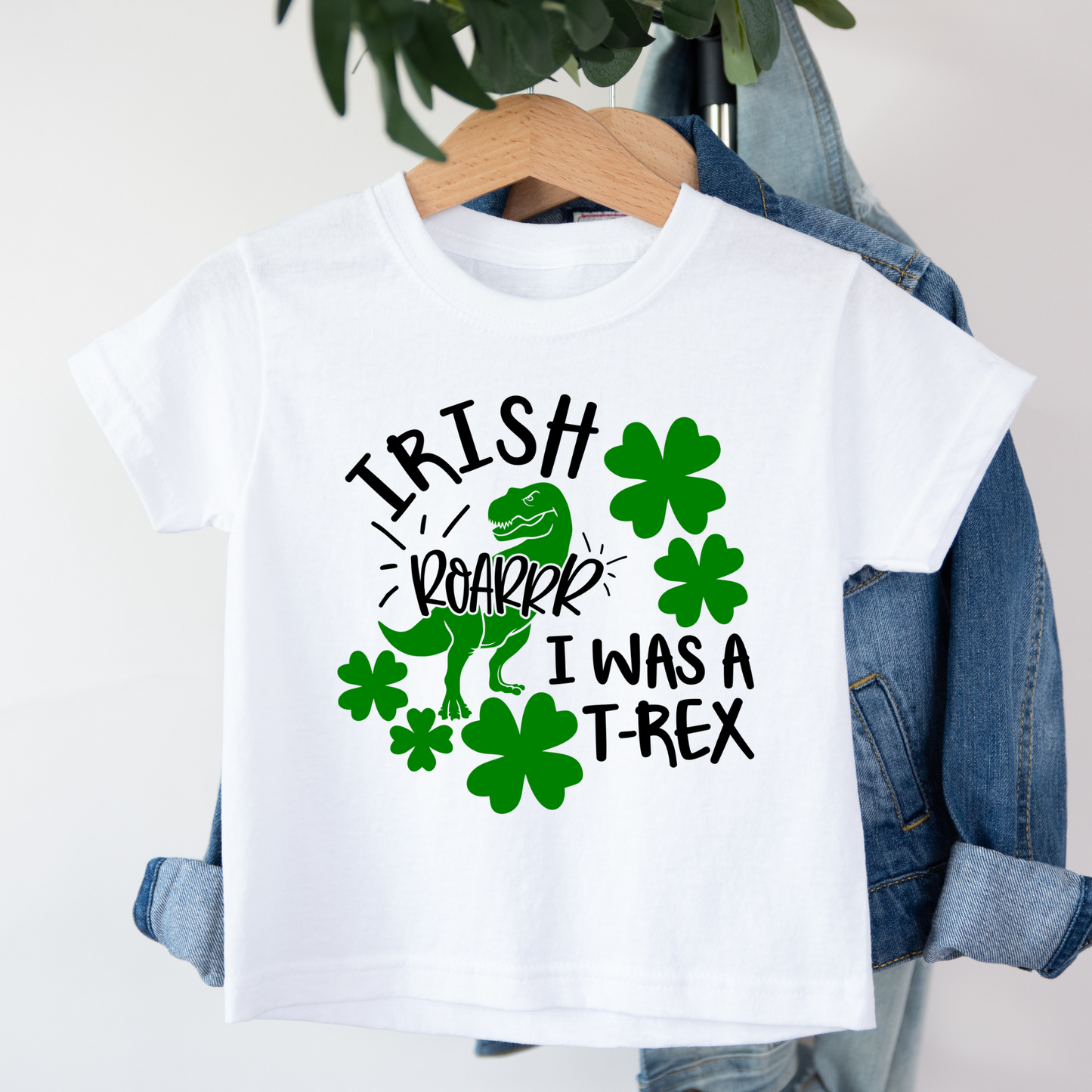 Irish I Was A T-Rex Shirt for Kids