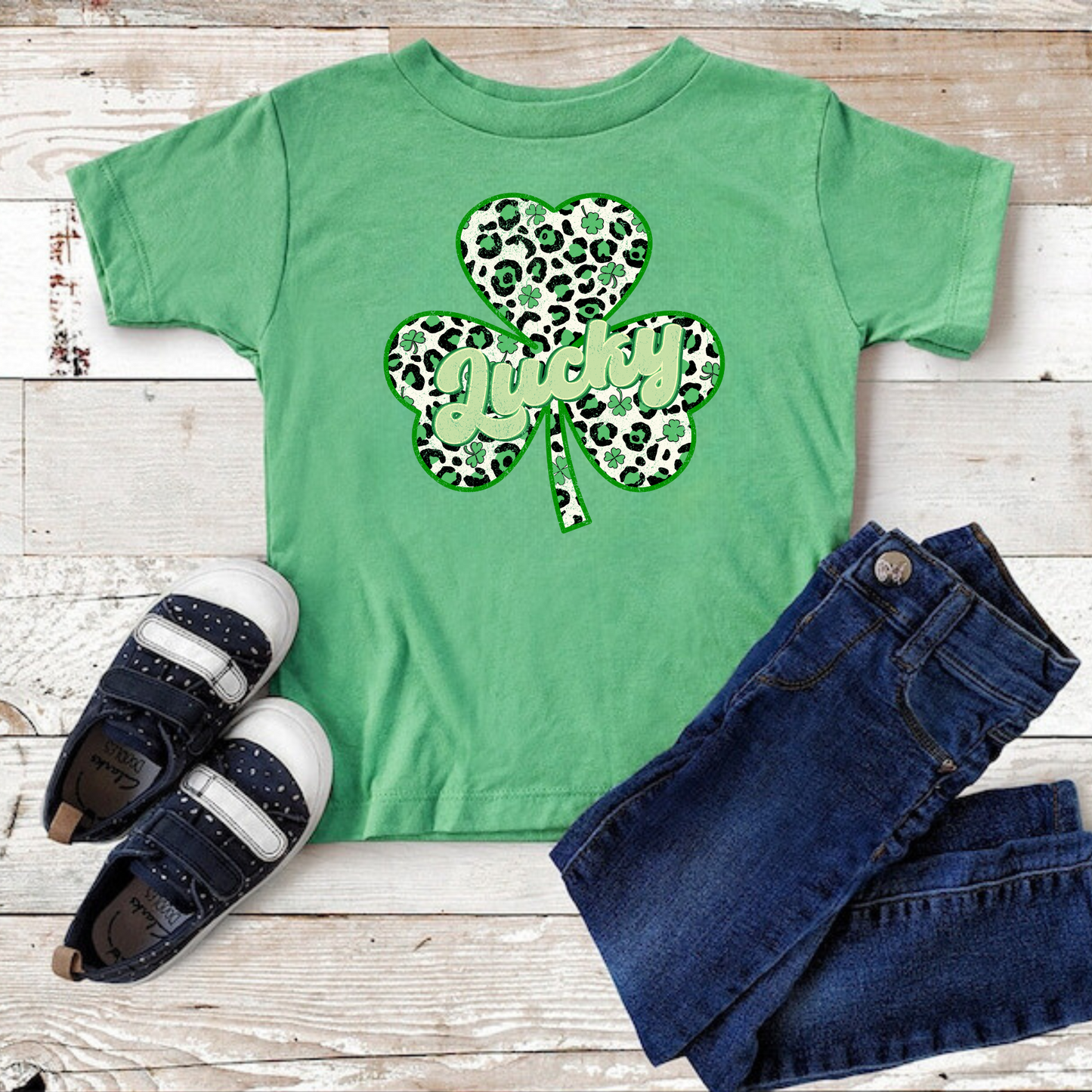 Lucky Shamrock St. Patrick's Day Shirt for Girls