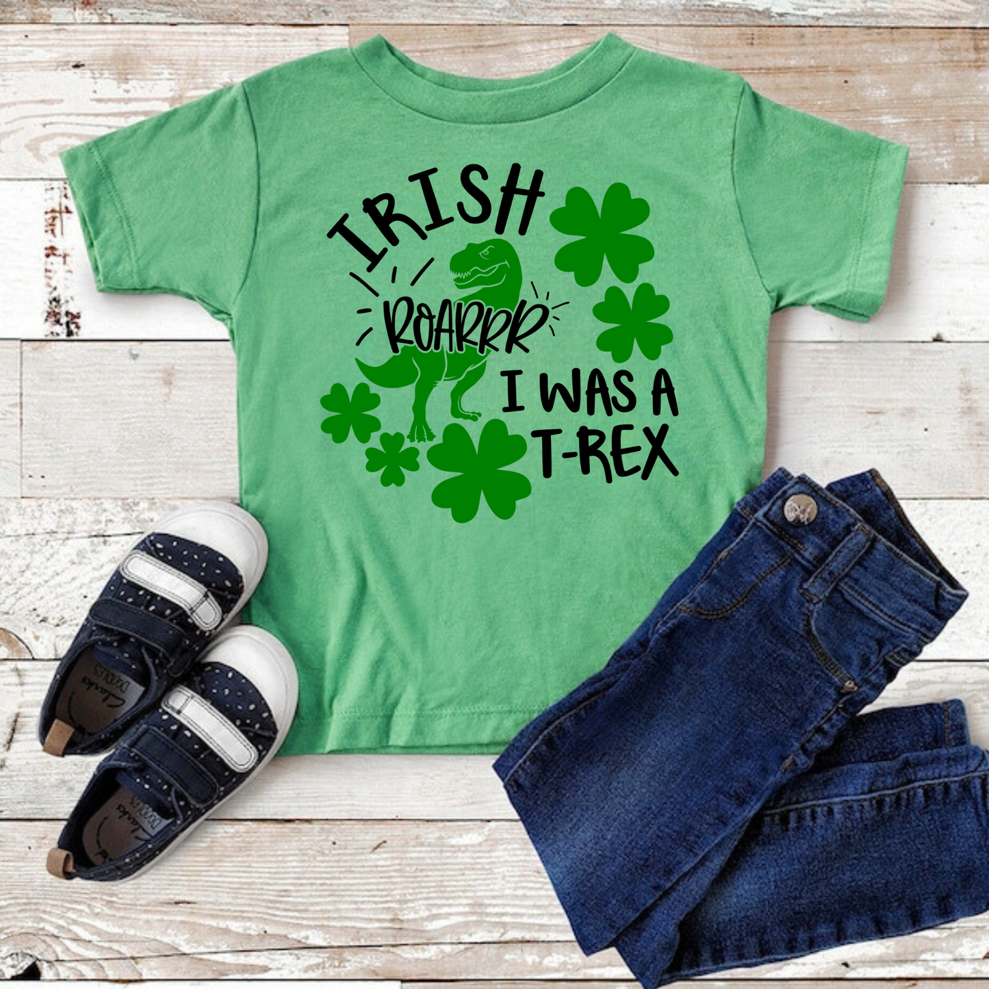 Irish I Was A T-Rex Shirt for Kids