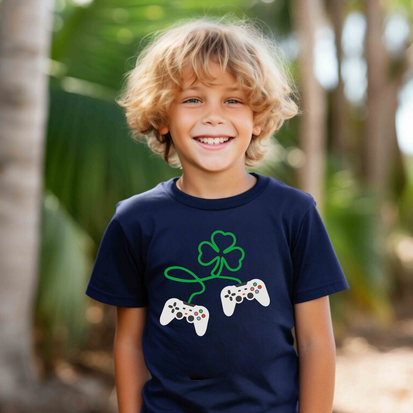 St. Patrick's Day Video Game Shirt for Boys