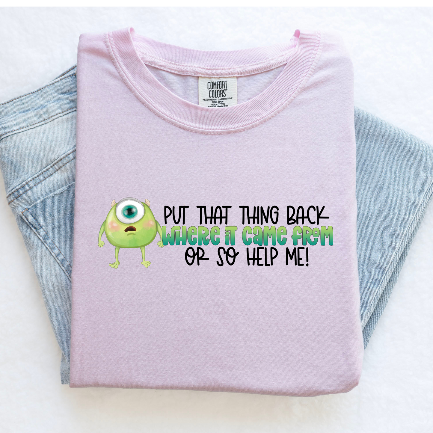 Cute Green Monster Shirt for Women