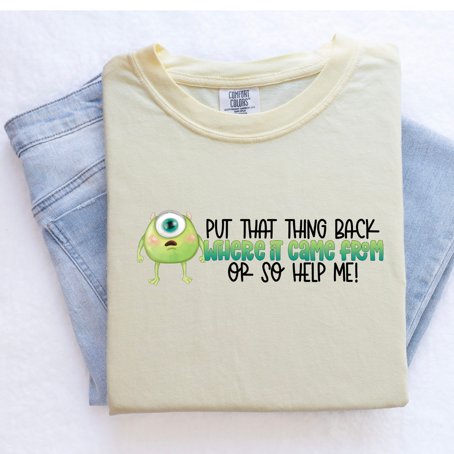 Cute Green Monster Shirt for Women