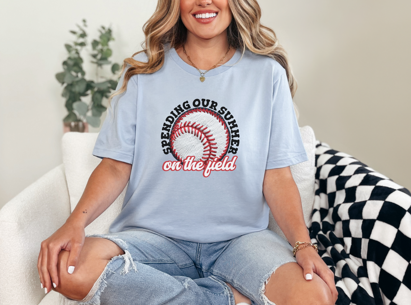 Spending Our Summer On The Field Baseball Shirt