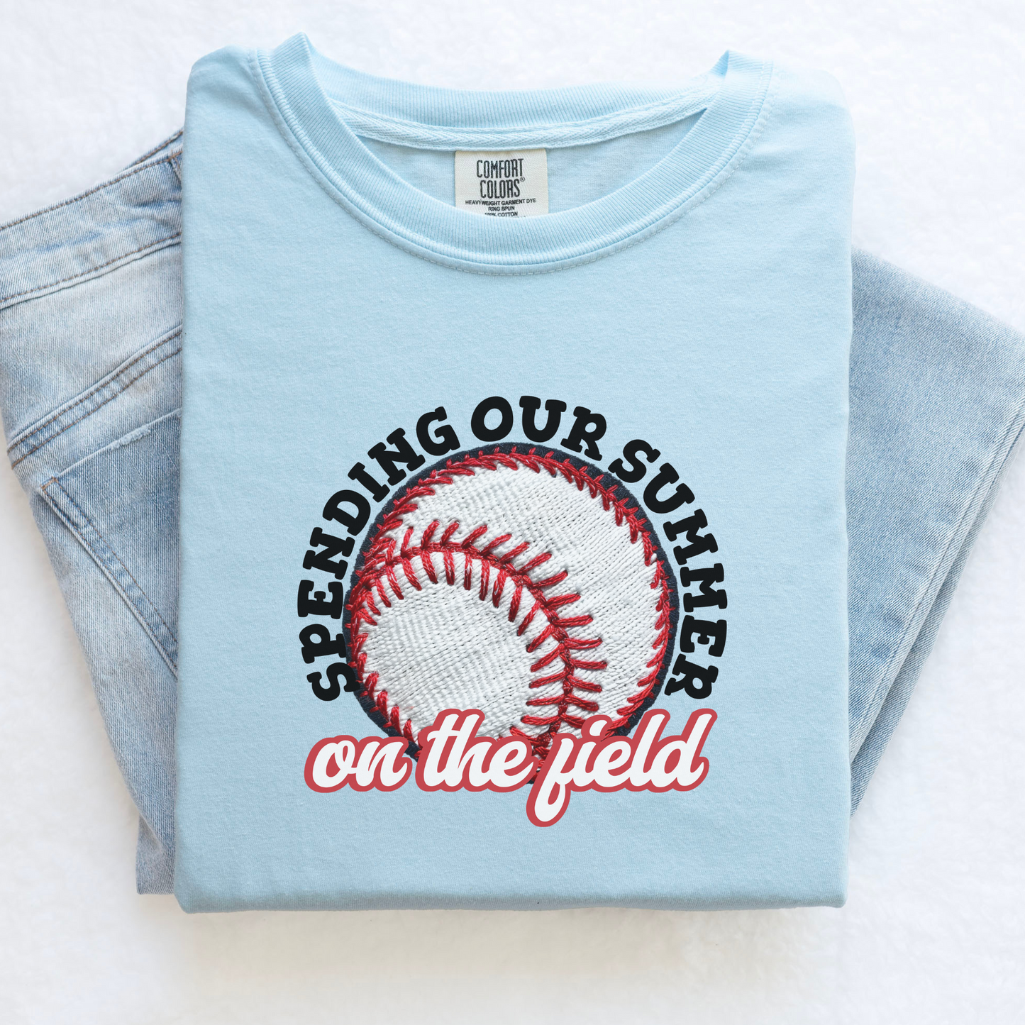 Spending Our Summer On The Field Baseball Shirt